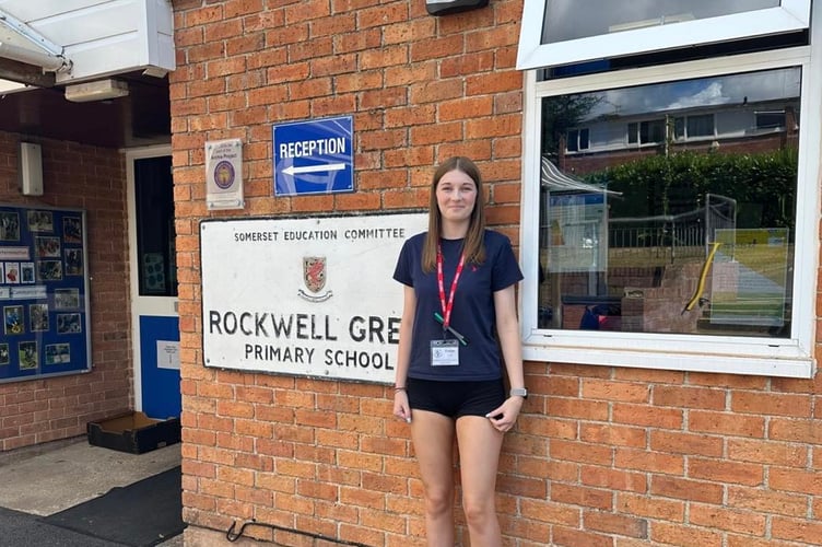 A Court Fields student at Rockwell Green Primary School